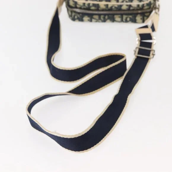 Authentic Christian Dior Trotter Canvas Shoulder Bag Navy - Picture 14 of 16